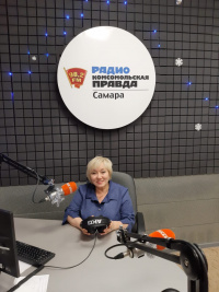 Вера Глухова на радио "Комсомольская Правда"